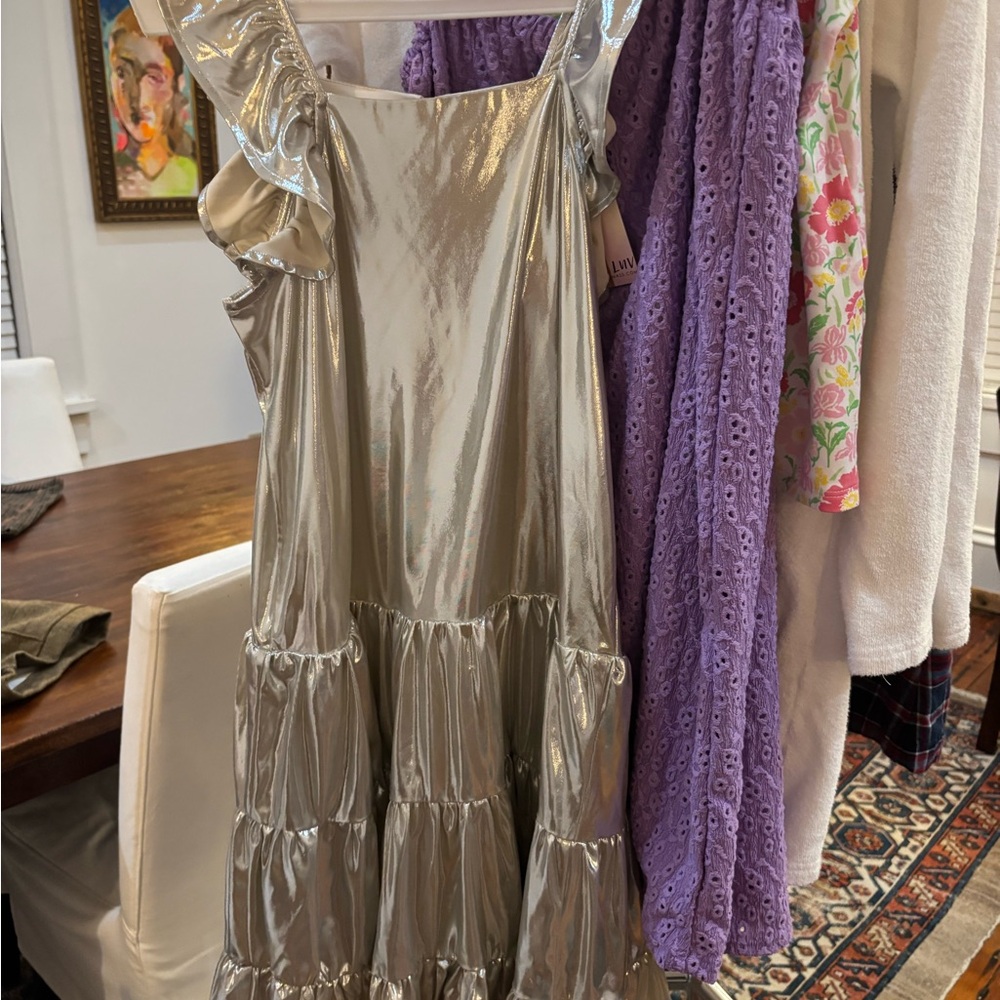 Isobella & Chloe Silver Formal Kids Dress